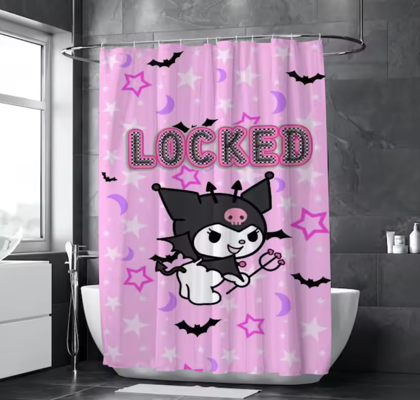 Kuromi Shower Curtains