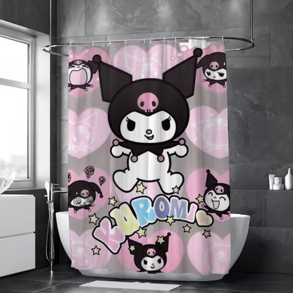 Kuromi shower curtain