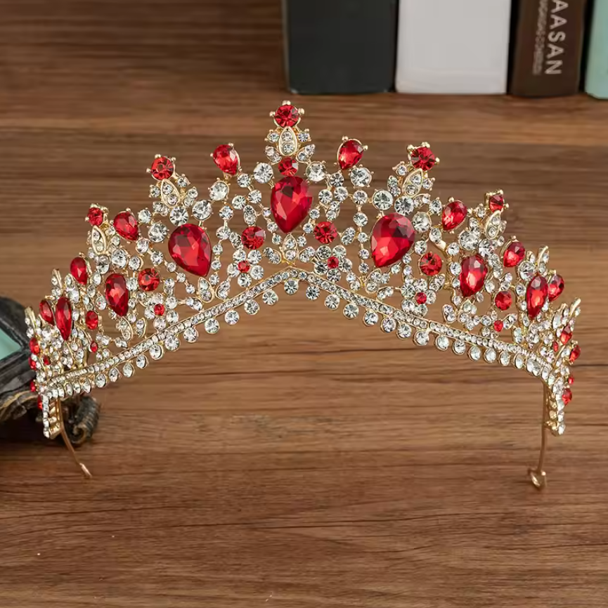 Headpieces For Wedding red tiara