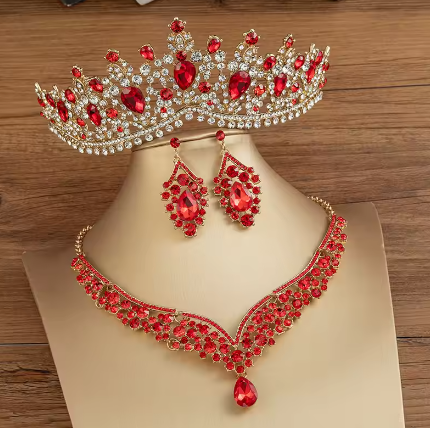 Headpieces For Wedding red set