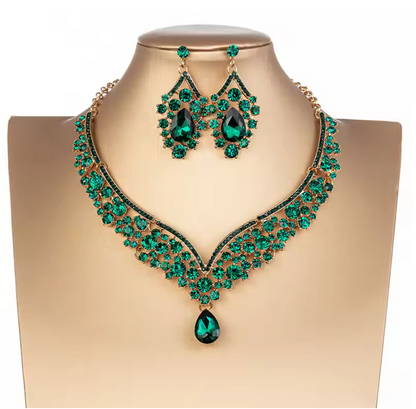 Headpieces For Wedding green necklace