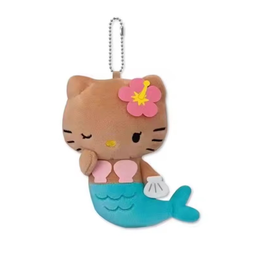 Hawaiian Hello Kitty Keychain mermaid