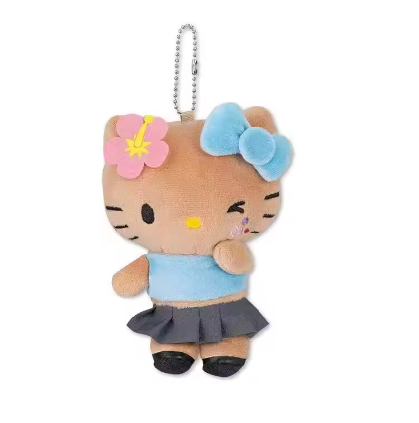 Hawaiian Hello Kitty Keychain grey