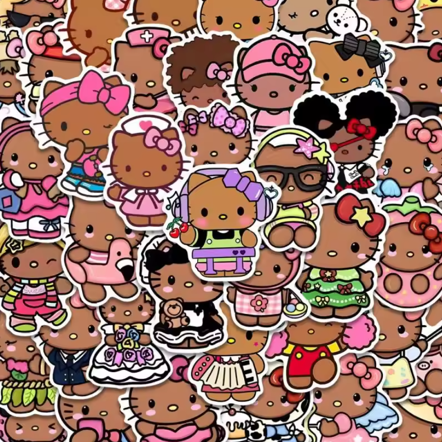 Hello Kitty Hawaii Style Stickers