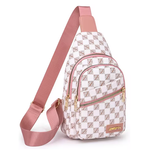 pink crossbody bag