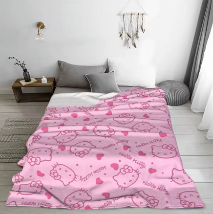 Hello Kitty Heart Blanket
