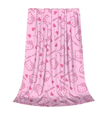 Hello Kitty Heart Blanket