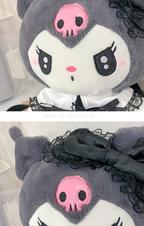 Adorable Kuromi Plush Backpack – Perfect for Fans