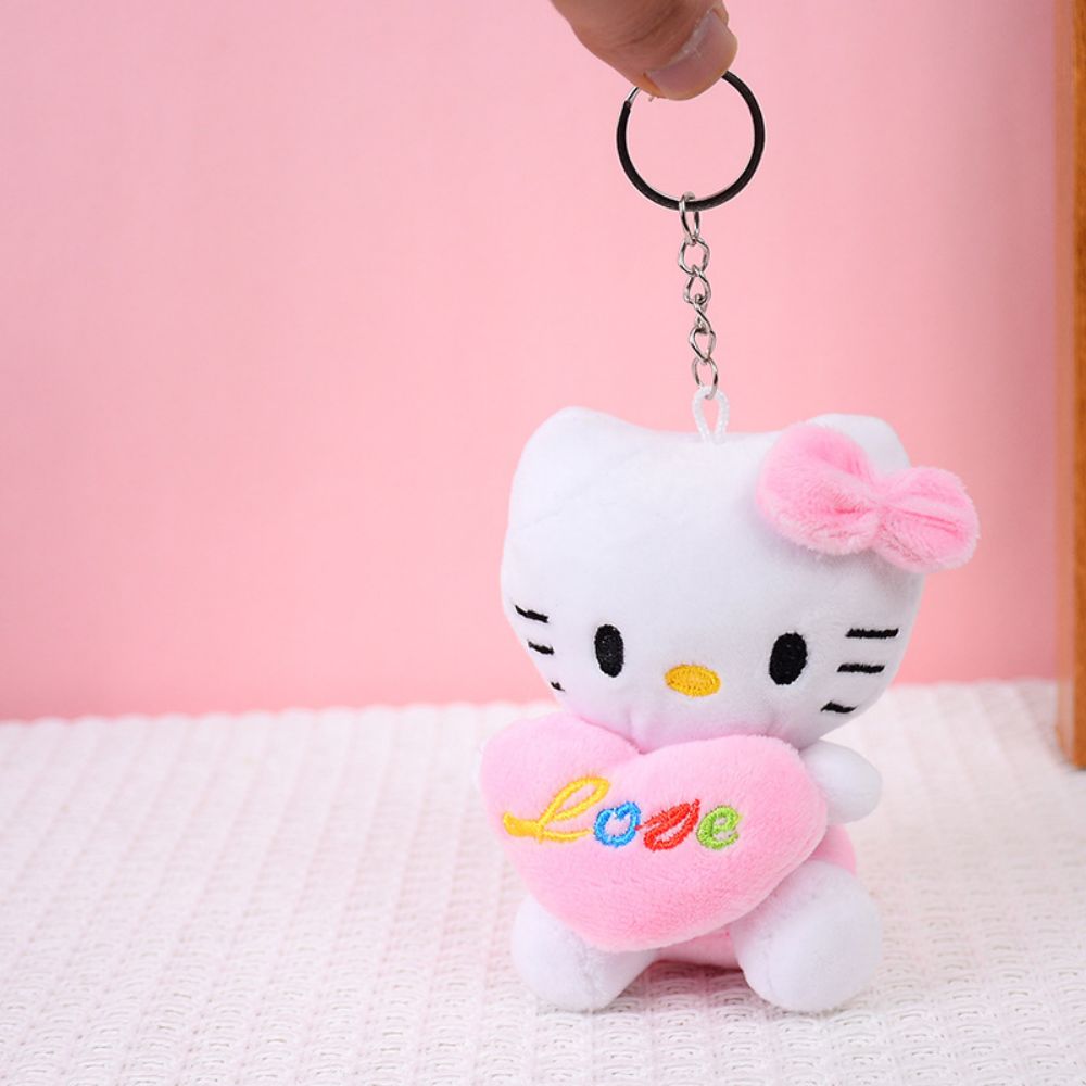 Hello Kitty Colorful Plush Keychain