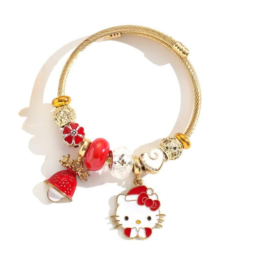 Sanrio Christmas Beaded Bracelet