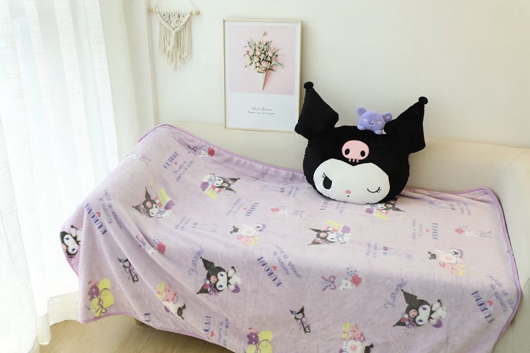 Kuromi Throw Blanket