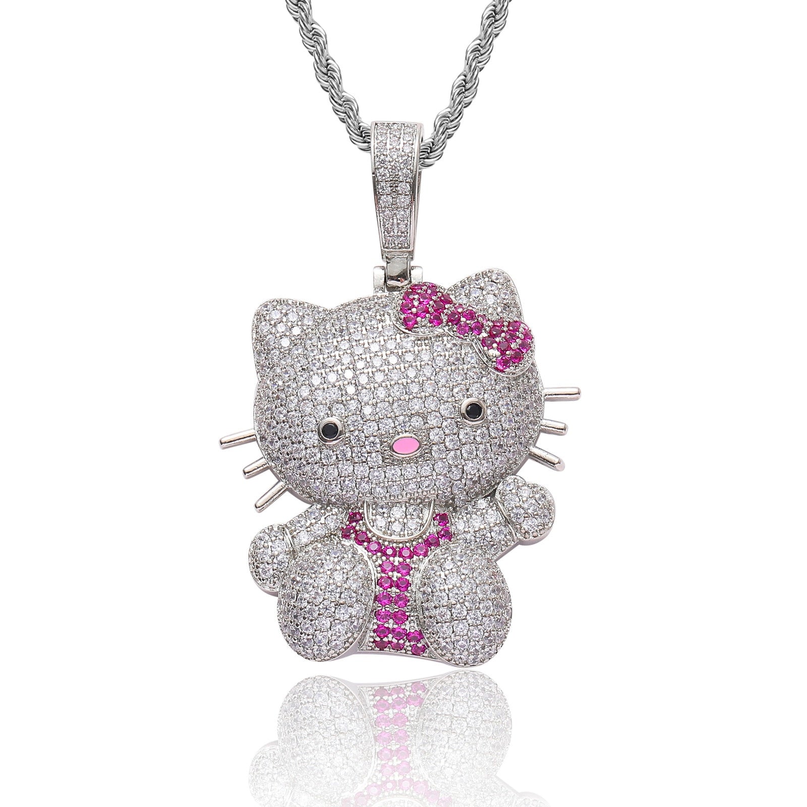 Bling Hello Kitty Y2k Hip Hop Necklace