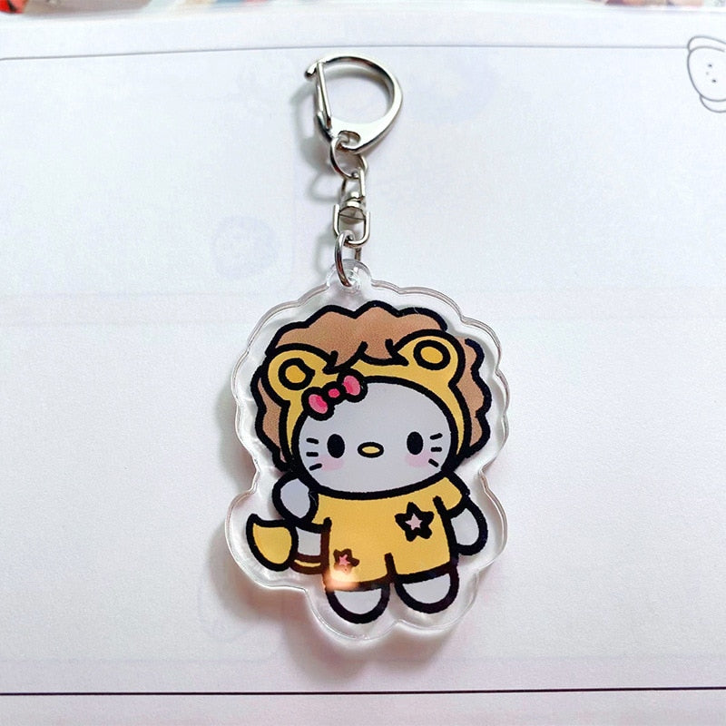 Zodiac Hello Kitty Keychain