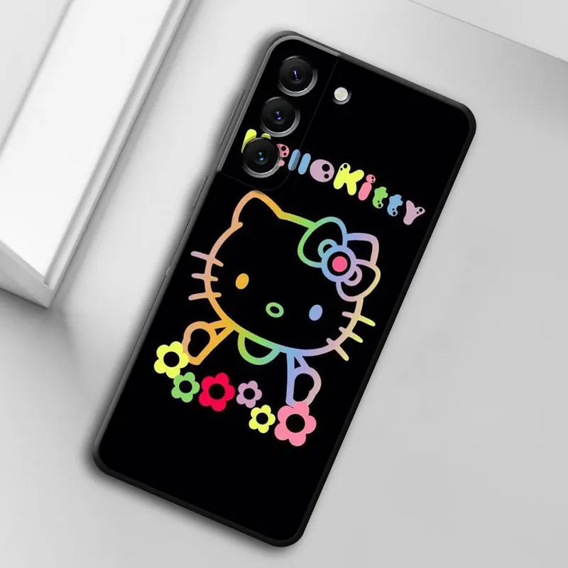 Hello Kitty Galaxy Phone Case | Black | Sleek & Anti-Scratch