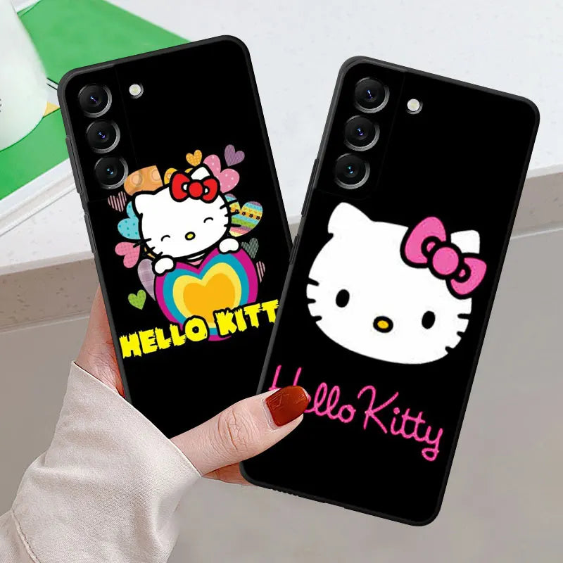 Hello Kitty Galaxy Phone Case | Black | Sleek & Anti-Scratch