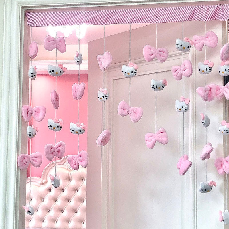 Sanrio Hello Kitty Cute Plush Doll Curtain