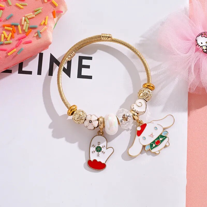 Sanrio Christmas Beaded Bracelet