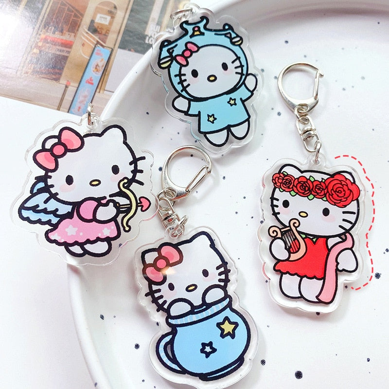 Zodiac Hello Kitty Keychain