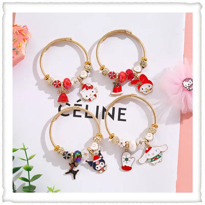 Sanrio Christmas Beaded Bracelet