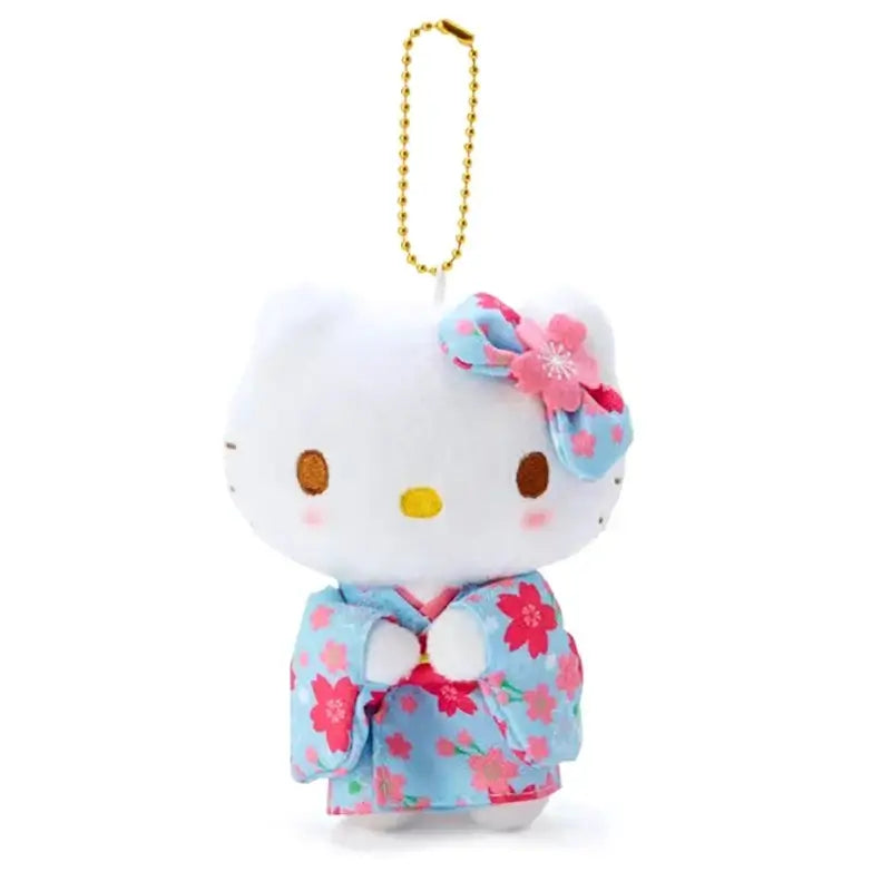 Hello Kitty Sakura Kimono Plush Keychain