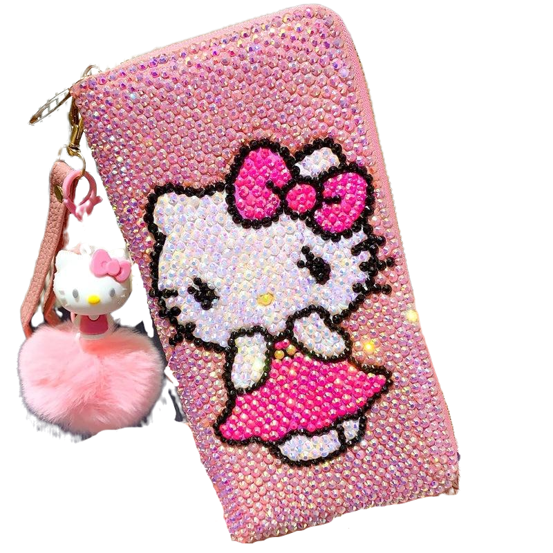 Hello Kitty Wallet Rhinestones