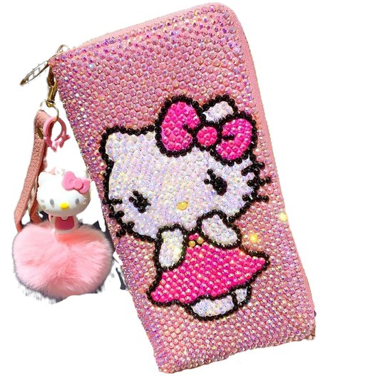 Hello Kitty Wallet Rhinestones