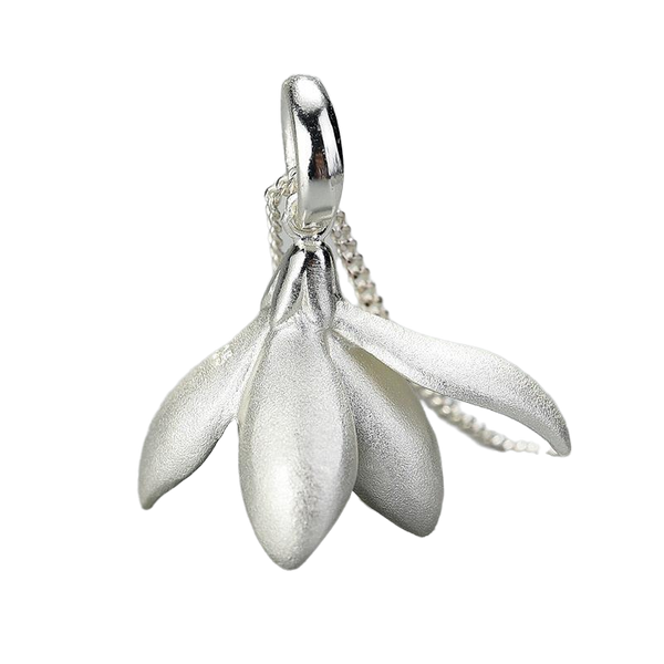 Elegant Magnolia Flower Pendant without Necklace