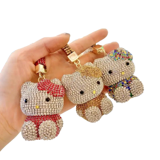 Hello Kitty Bling Rhinestones Keychain