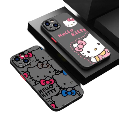 Hello Kitty Black Phone Case | Sleek Design | Durable Protection