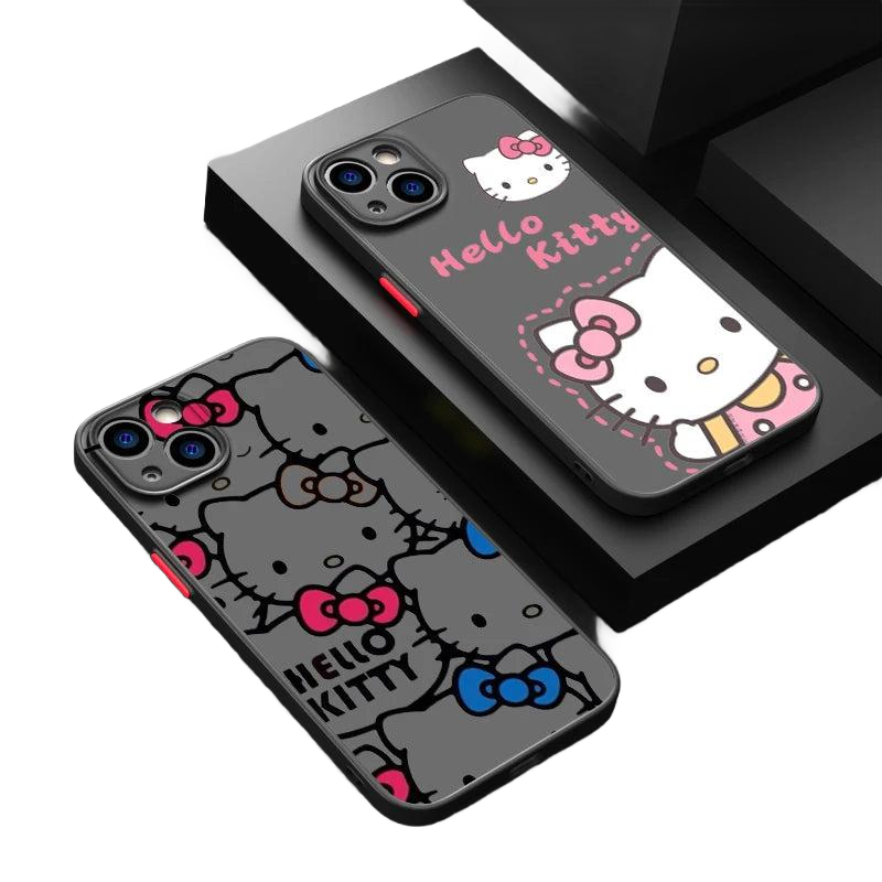 Hello Kitty Black Phone Case | Sleek Design | Durable Protection