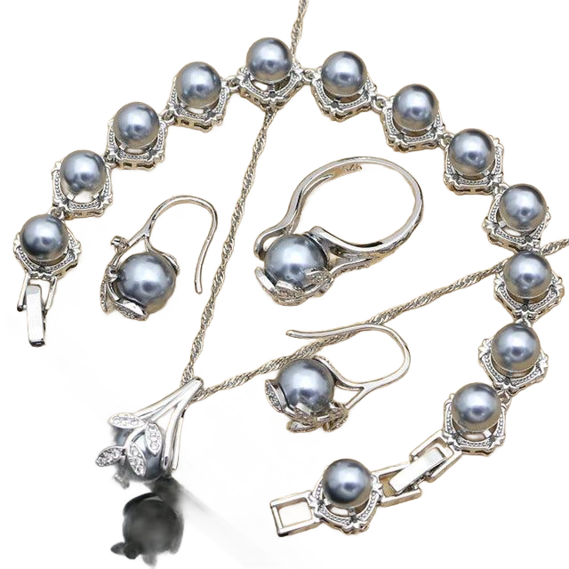 Women Pearl Jewelry Set
