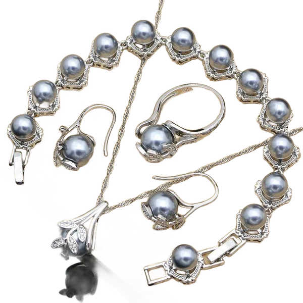 Women Pearl Jewelry Set