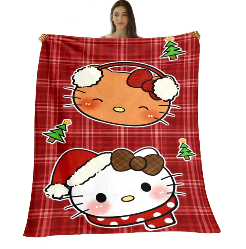 🎄Christmas Hello Kitty Blanket🎄