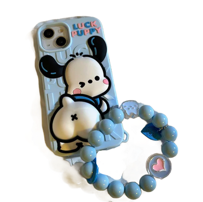 Pochacco iPhone Case with Pendant | Chic & Protective | Unique Design