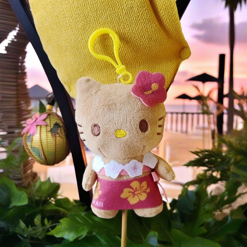 Tanned Hello Kitty Plush Keychain