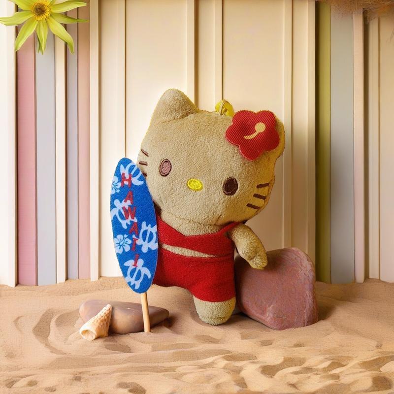 Tanned Hello Kitty Plush Keychain