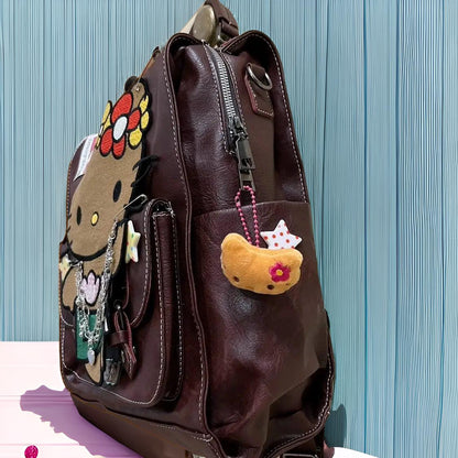 Hello Kitty Leather Backpack | Hawaiian Hello Kitty Bag