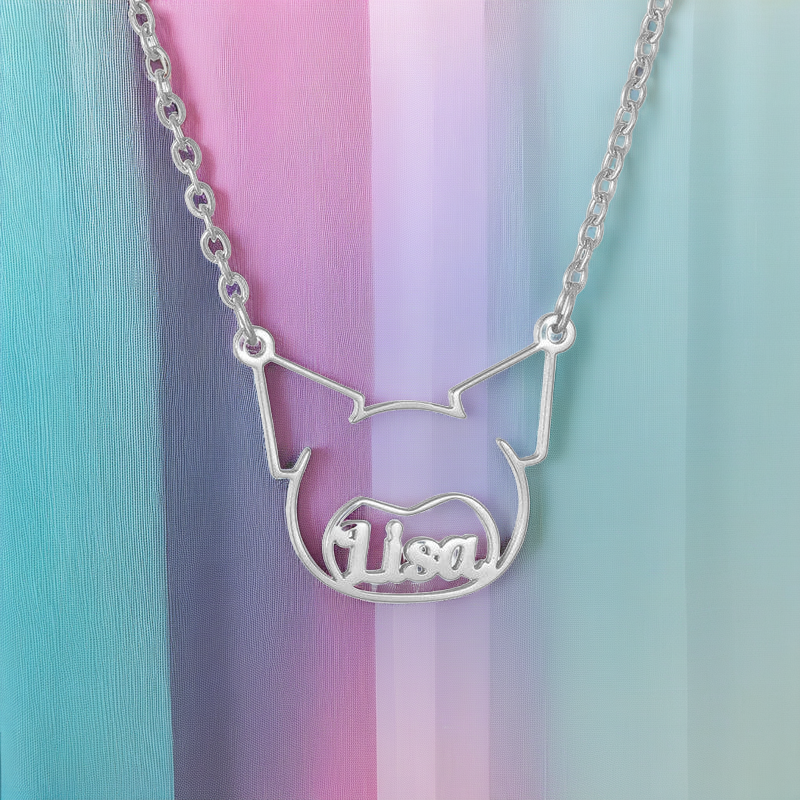 Kuromi Custom Name Necklace