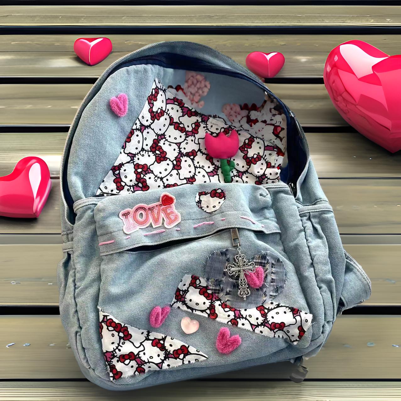 Hello Kitty Denim Bag