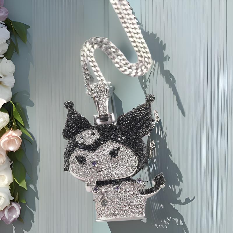 Kuromi Hip Hop Iced Out Necklace