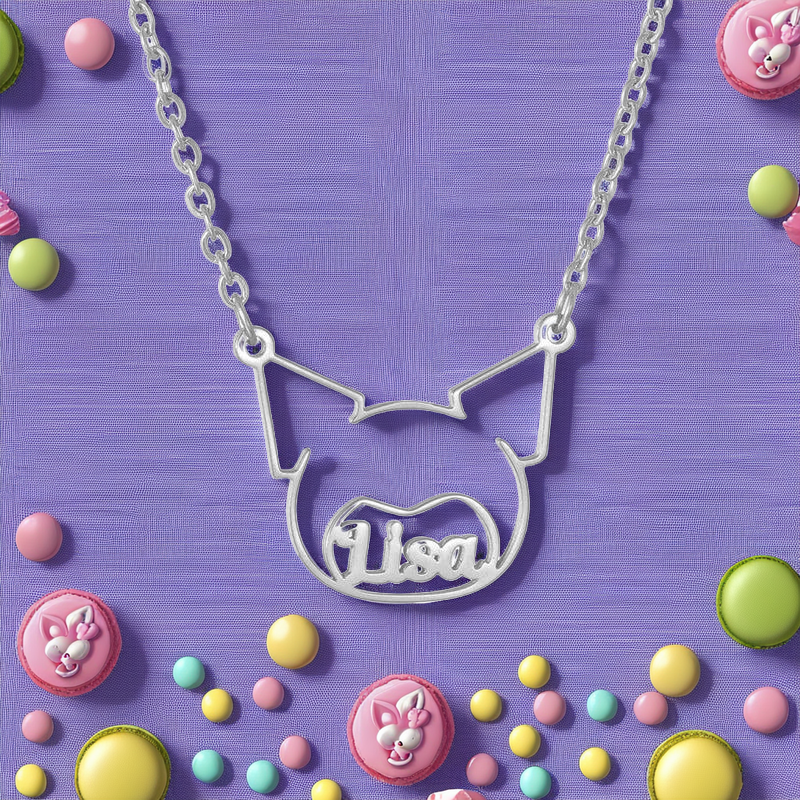 Kuromi Custom Name Necklace