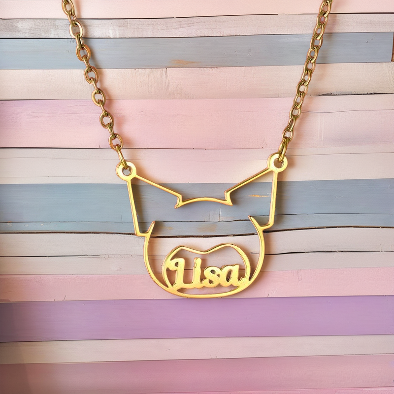 Kuromi Custom Name Necklace