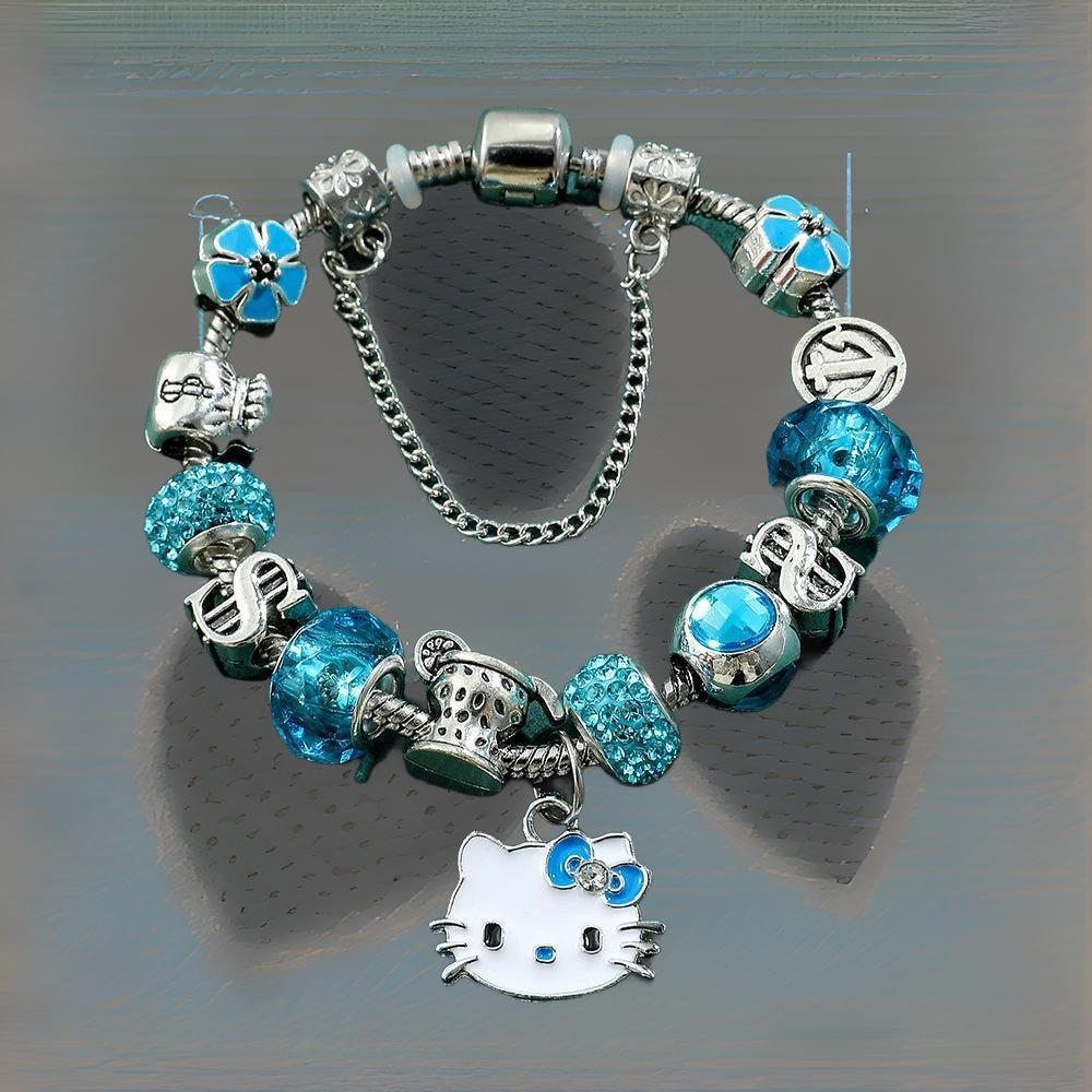 Cute Hello Kitty Charms Bracelet