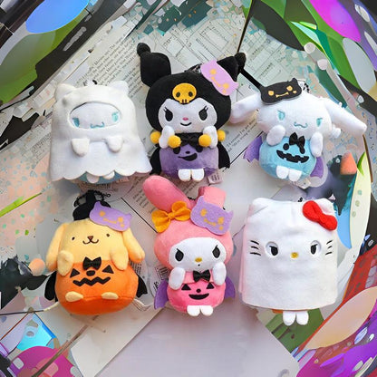 Cute Sanrio Halloween Plush Keychain