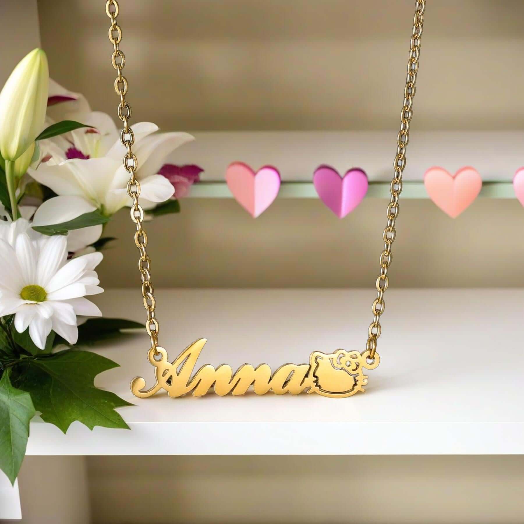 Hello Kitty Custom Name Necklace