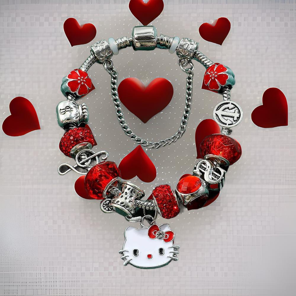 Cute Hello Kitty Charms Bracelet