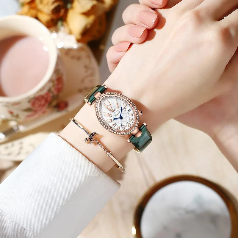 Women Wrist Leather Watch