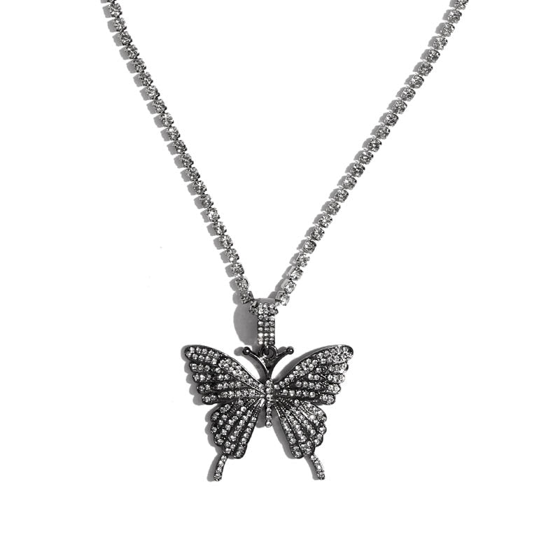 Butterfly Chain Choker Necklace