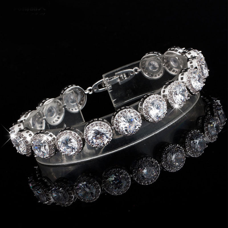 Classic  Zircon Bracelets Silver