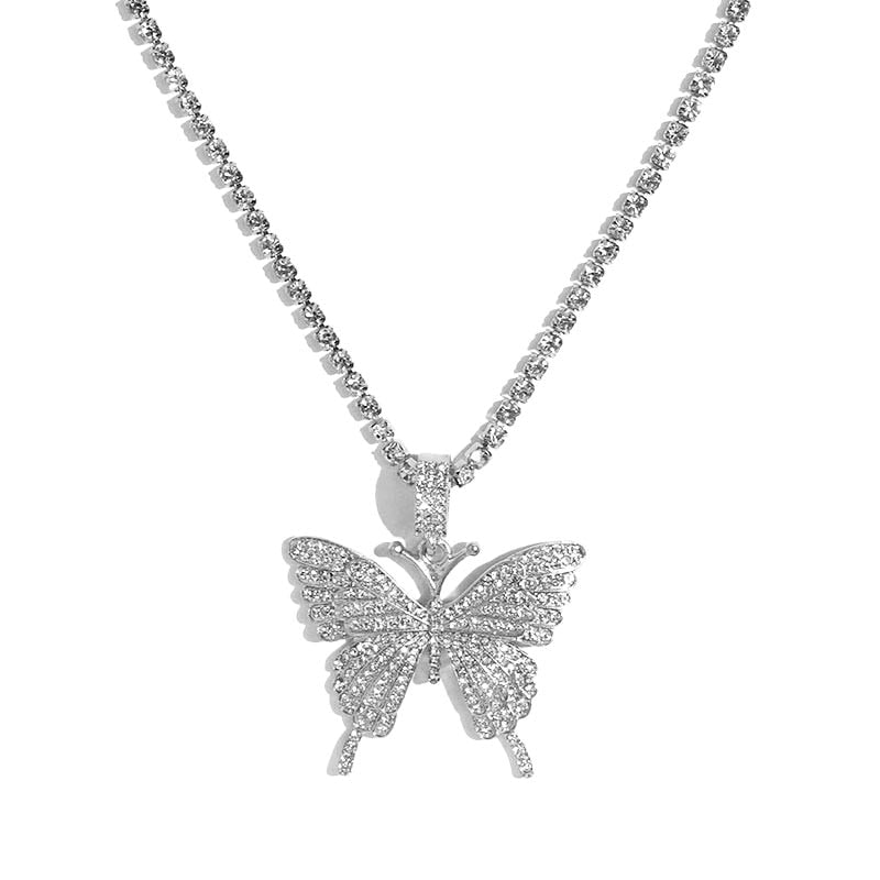 Butterfly Chain Choker Necklace